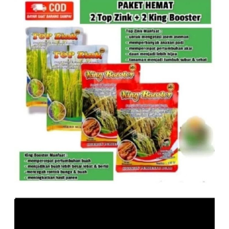 Jual Paket HEMAT Original Top zink dan king boster, Top zink 2 king ...