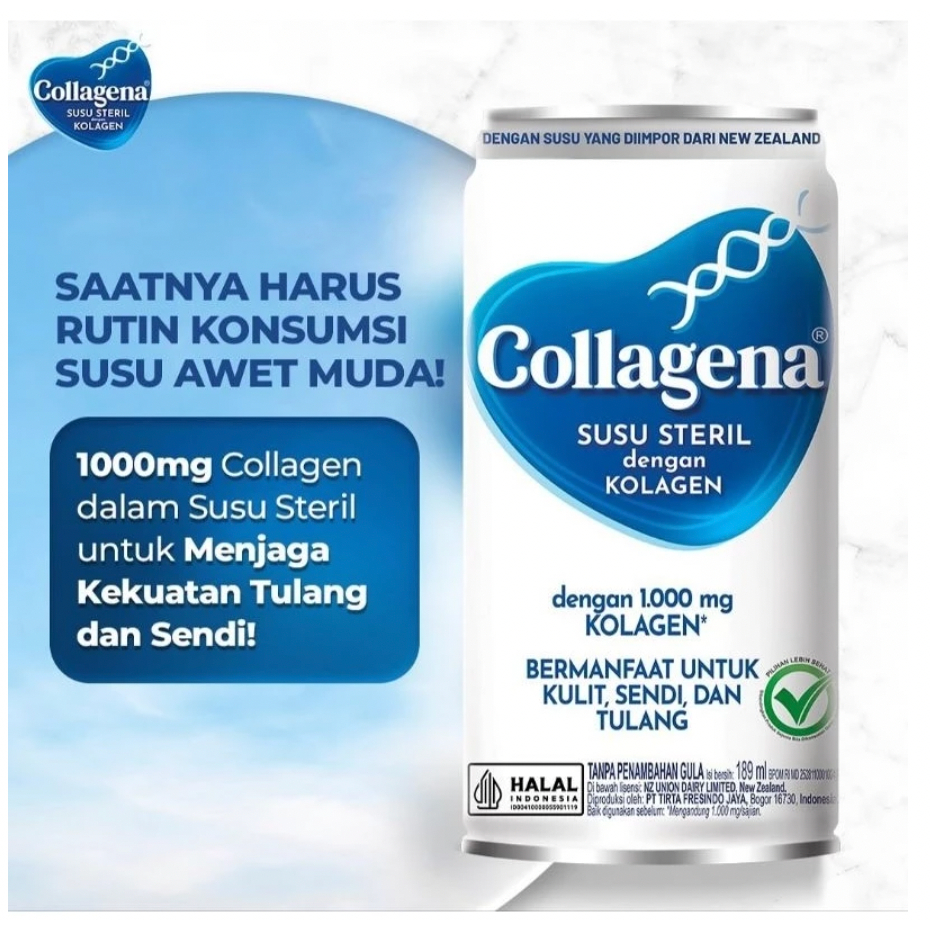 Jual Keonik Shop | COLLAGENA Susu Steril Kolagen 189ml FREE Container ...