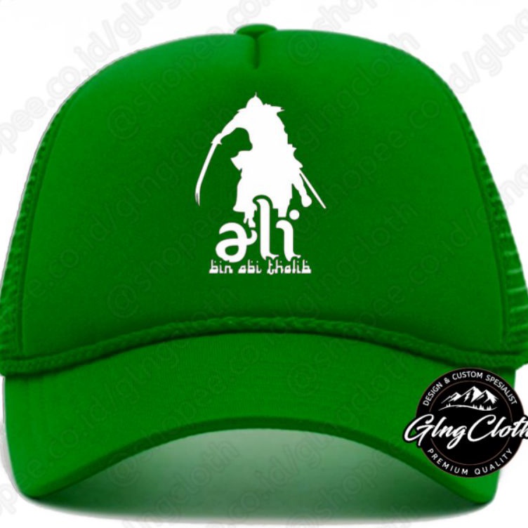 Jual Serbu Hadiah Topi Ali Bin Abi Thalib Trucker Jaring Topi ...