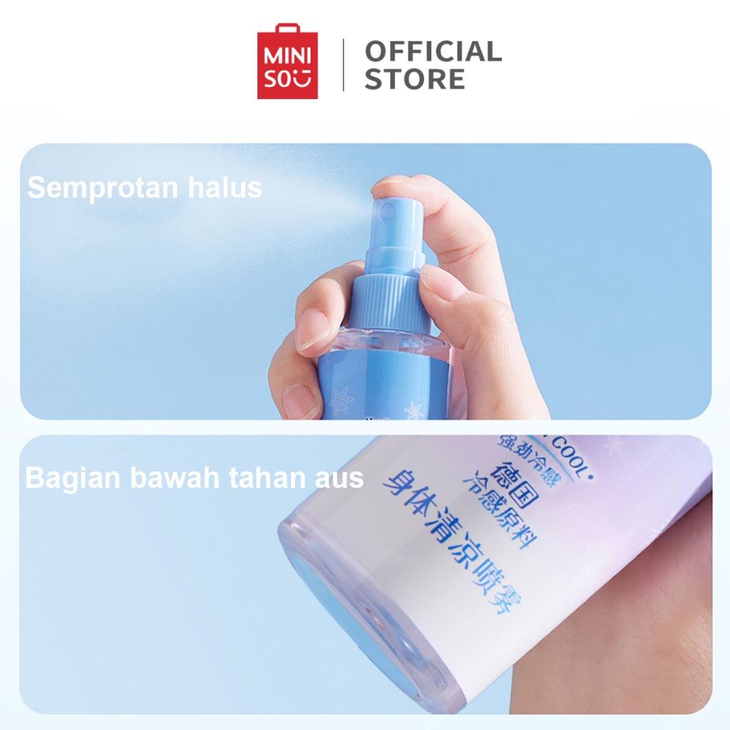 Jual Miniso Body Mist Cooling Body Spray Kabut Tubuh Rasa Segar ...