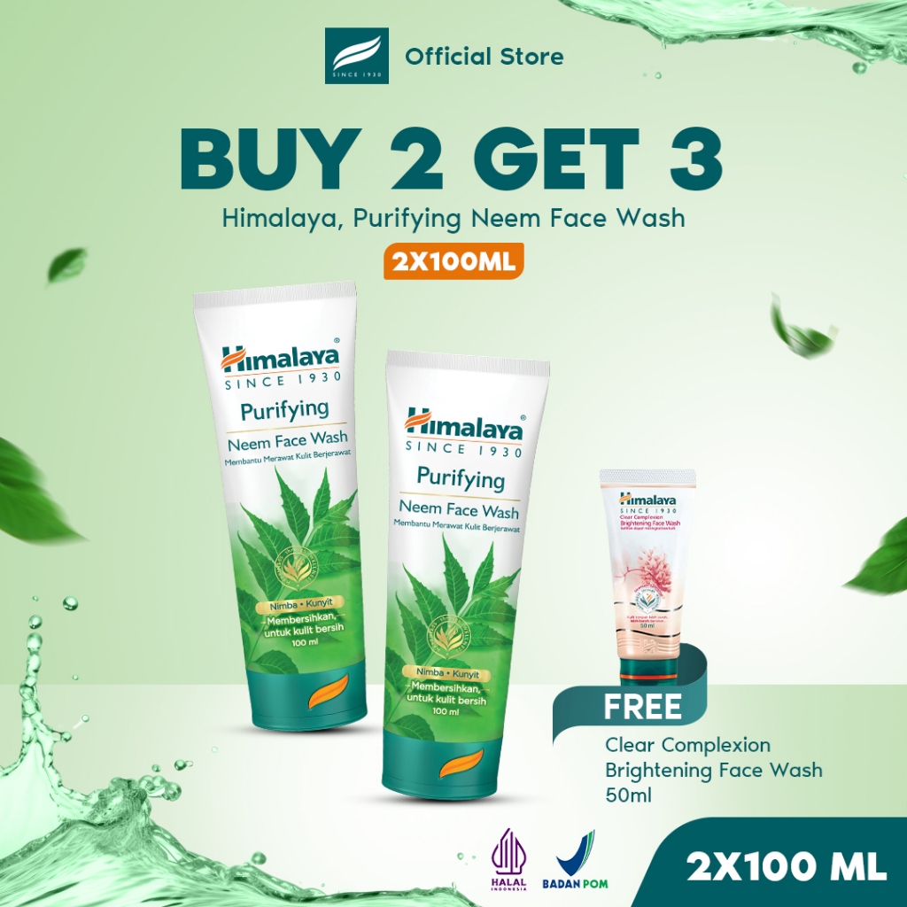 Jual ( PAKET HEMAT ISI 2 ) Himalaya Purifying Neem Face Wash 2 x 100ml