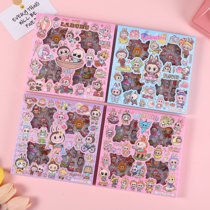 Jual Stiker Labubu isi 100Lembar Stiker Waterproof Viral | Shopee Indonesia
