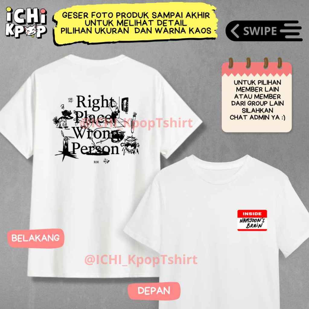 Jual kaos KIM NAMJOON RM - rpwp series army korea kpop | Shopee Indonesia