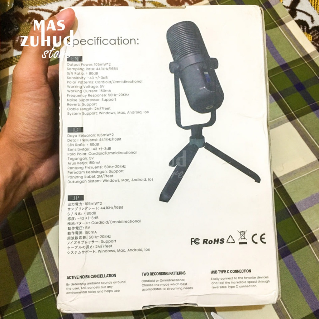 Jual Microphone Condenser Soundtech 2.0 USB Bekas buat ngonten | Shopee ...