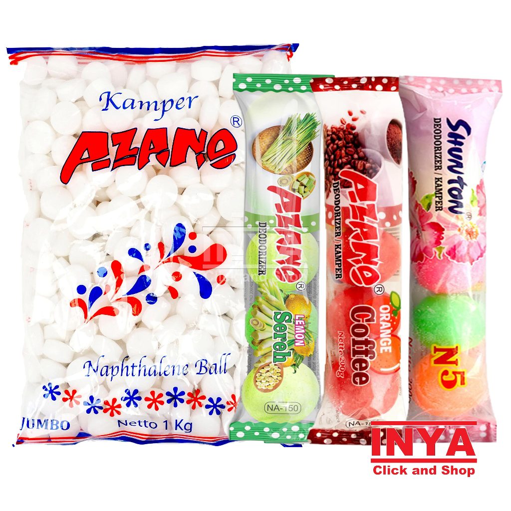 Jual Kamper Azano Shunton Kapur Barus - Kamper Toilet - Naphtalene Ball ...