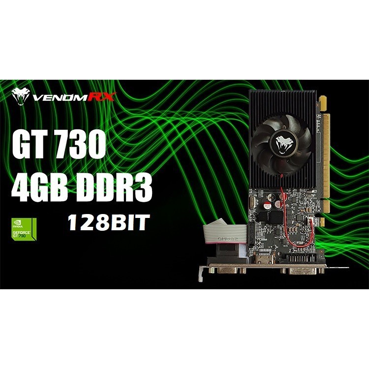 Jual VGA NVIDIA GT 730 DDR3 4GB 128BIT VENOM RX | Shopee Indonesia