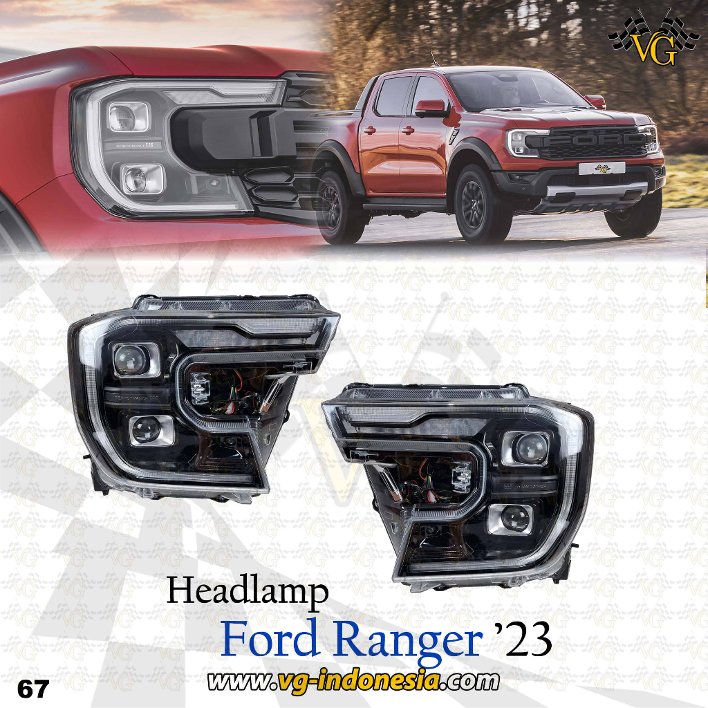 Jual HEADLAMP FORD RANGER RAPTOR 2023 LAMPU DEPAN | Shopee Indonesia