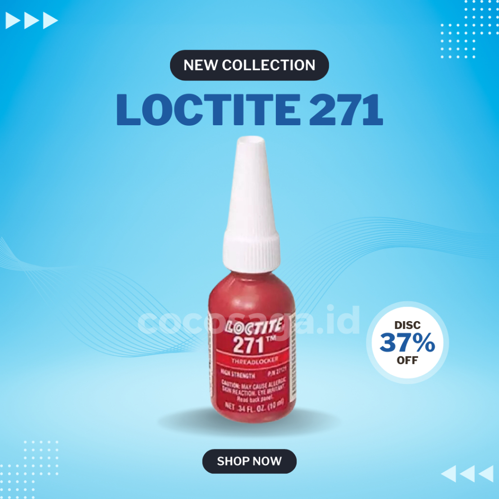 Jual Loctite 271 THREADLOCKER - Lem Baut - 10ml | Shopee Indonesia