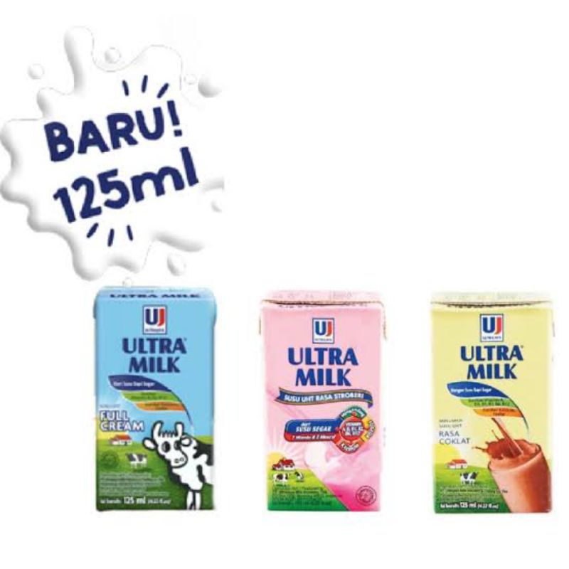 Jual TERMURAH! Ultra Milk Susu UHT Steril 125 ml | Shopee Indonesia