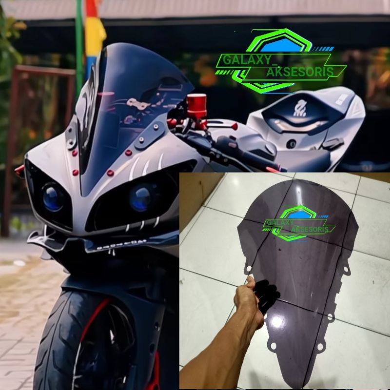 Jual VISOR R15 V2 JENONG BAHAN AKRILIK TEBAL | Shopee Indonesia