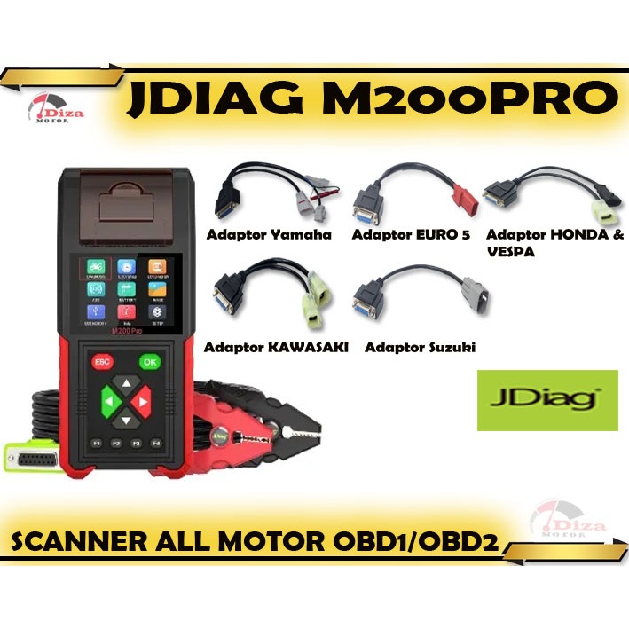 Jual SCANNER JDIAG M200 PRO SCANNER ALL SEPEDA MOTOR OBD1/OBD2 BISA ...