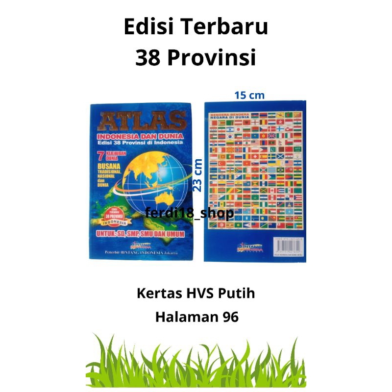 Jual Buku Atlas Indonesia Dan Dunia Edisi 38 Provinsi Di Indonesia ...