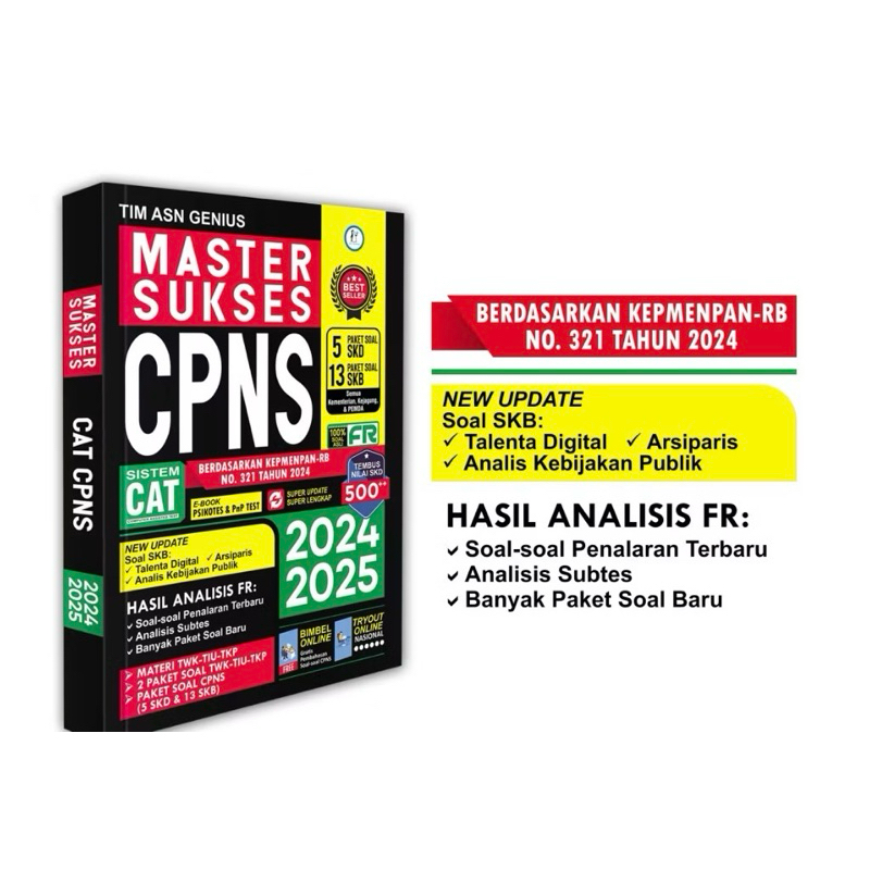 Jual Original Best Seller Buku Soal Cpns Master Sukses Cpns