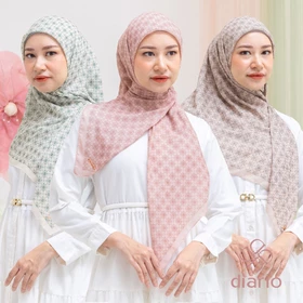 Diario Ultrafine Lily Scarf Kerudung Segi Empat