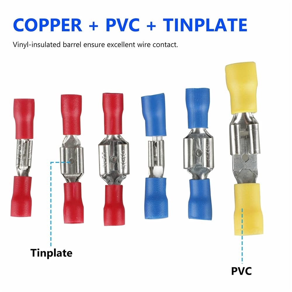 Jual Skun Terminal Gepeng Insulated Connector Male Female Tang Crimping ...