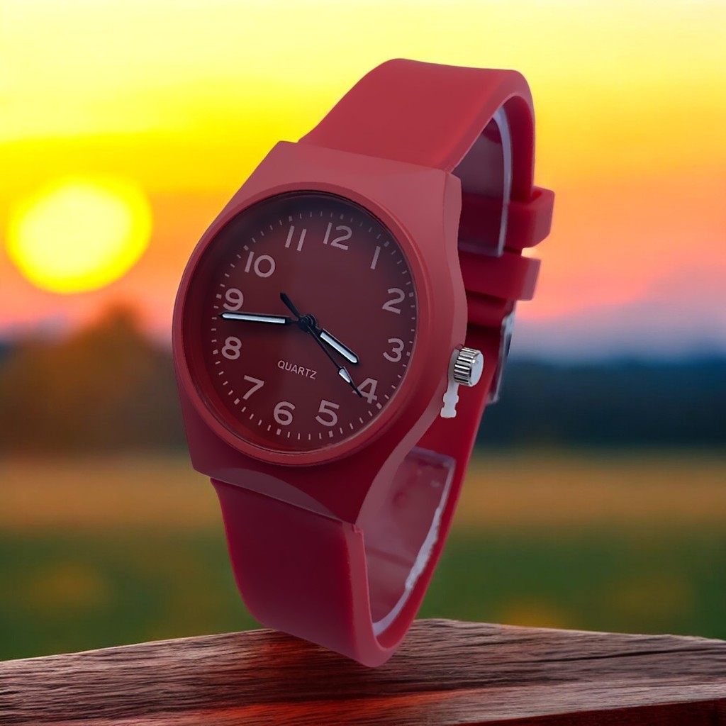 Jual Jam Tangan Wanita Tali Karet Jam Tangan Model Terbaru Bisa Cod