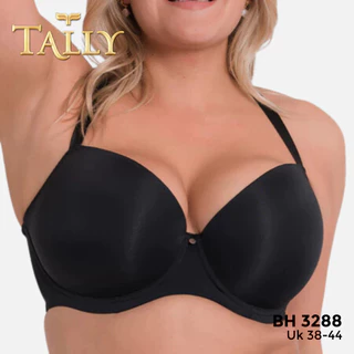 TALLY Sarwendah BH 3288 Bra JUMBO Ada Kawat Bahan Nilon Busa Tipis Cup D - E Kait 4 Cup BIG SIZE Nyaman dan Lembut