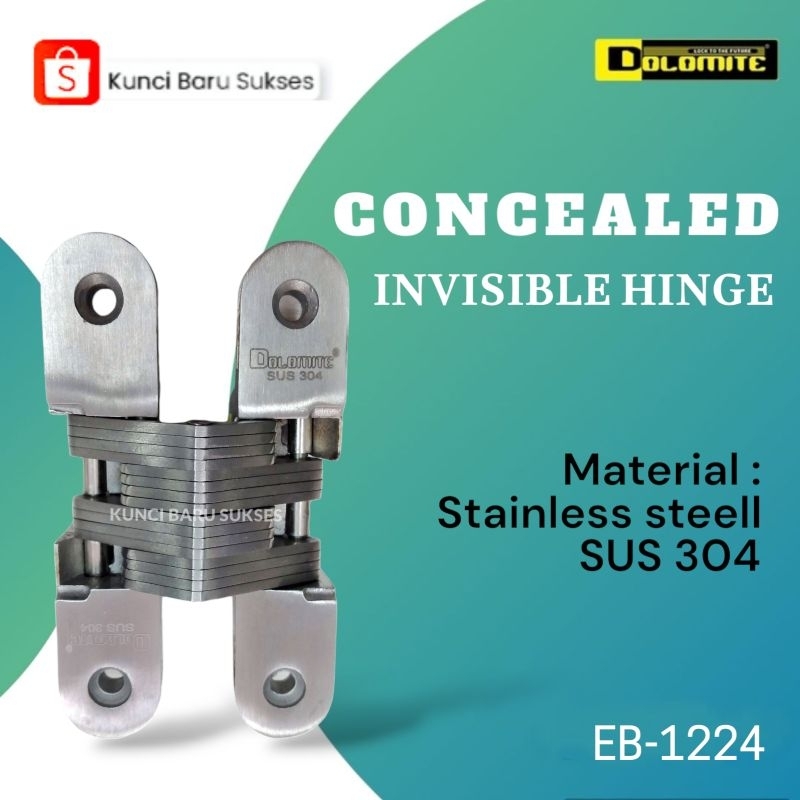 Jual Engsel Invisible Concealed 11,5 Dolomite Stainless SUS 304 EB-1224 ...