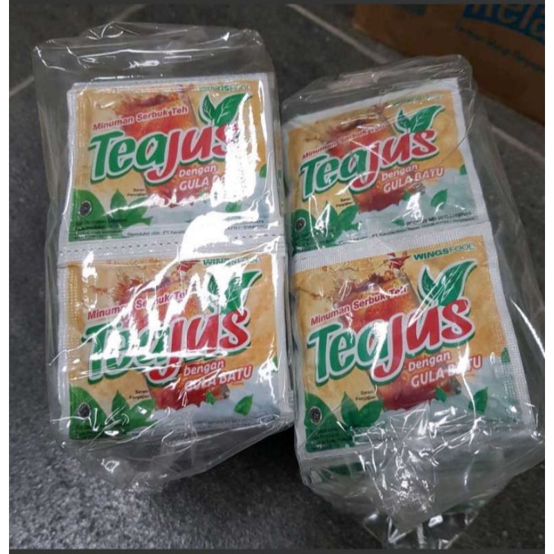Jual TEA-JUS Gula Batu Minuman Serbuk 8 gr 1 Pack isi 60 pcs | Shopee ...