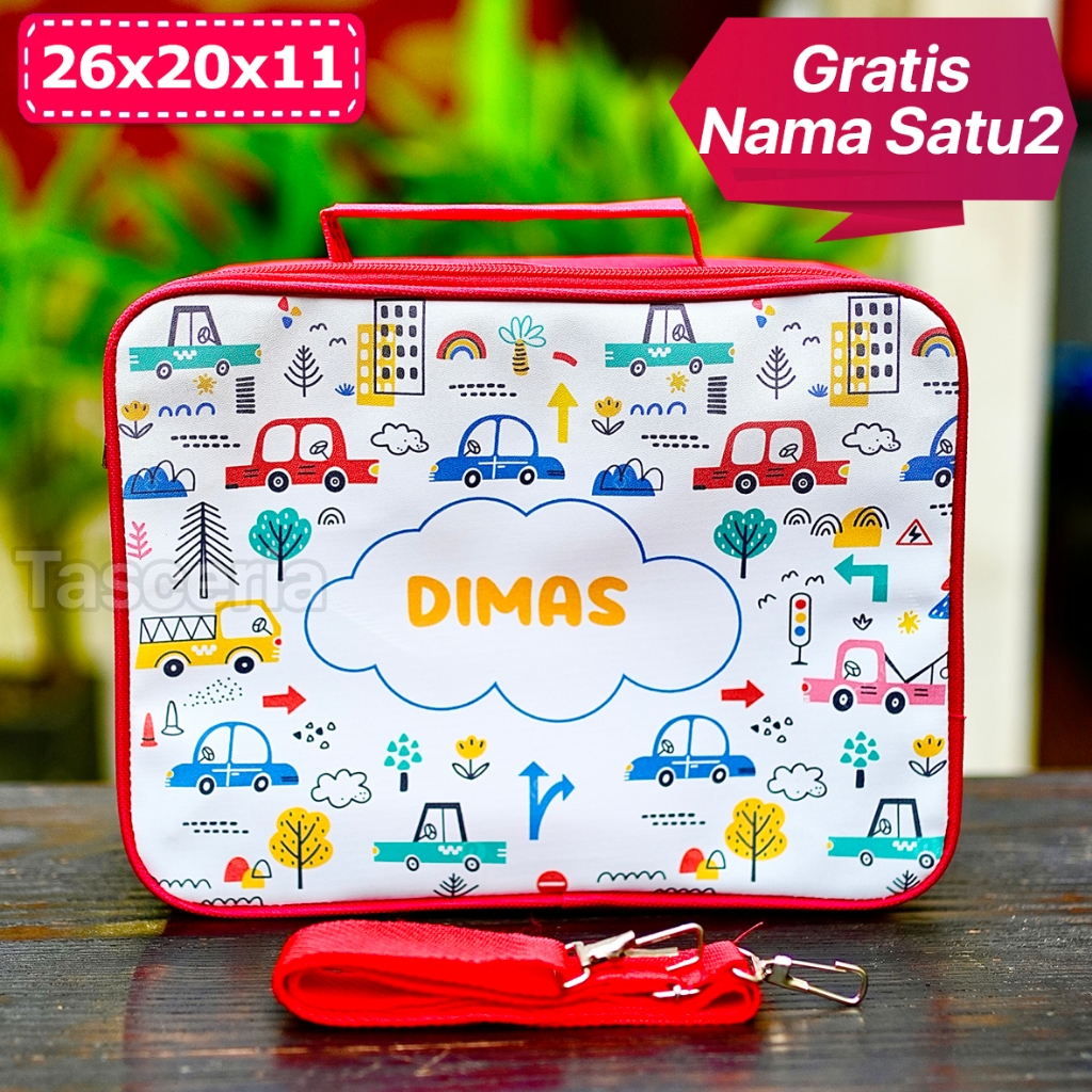 Jual Tas Selempang Anak Cowok Custom Kendaraan / Tas Selempang Anak