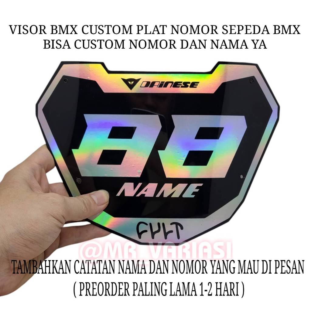 Jual PAPAN NOMER BMX CUSTOM - PLATE NUMBER BMX - NUMBER PLATE BMX ...