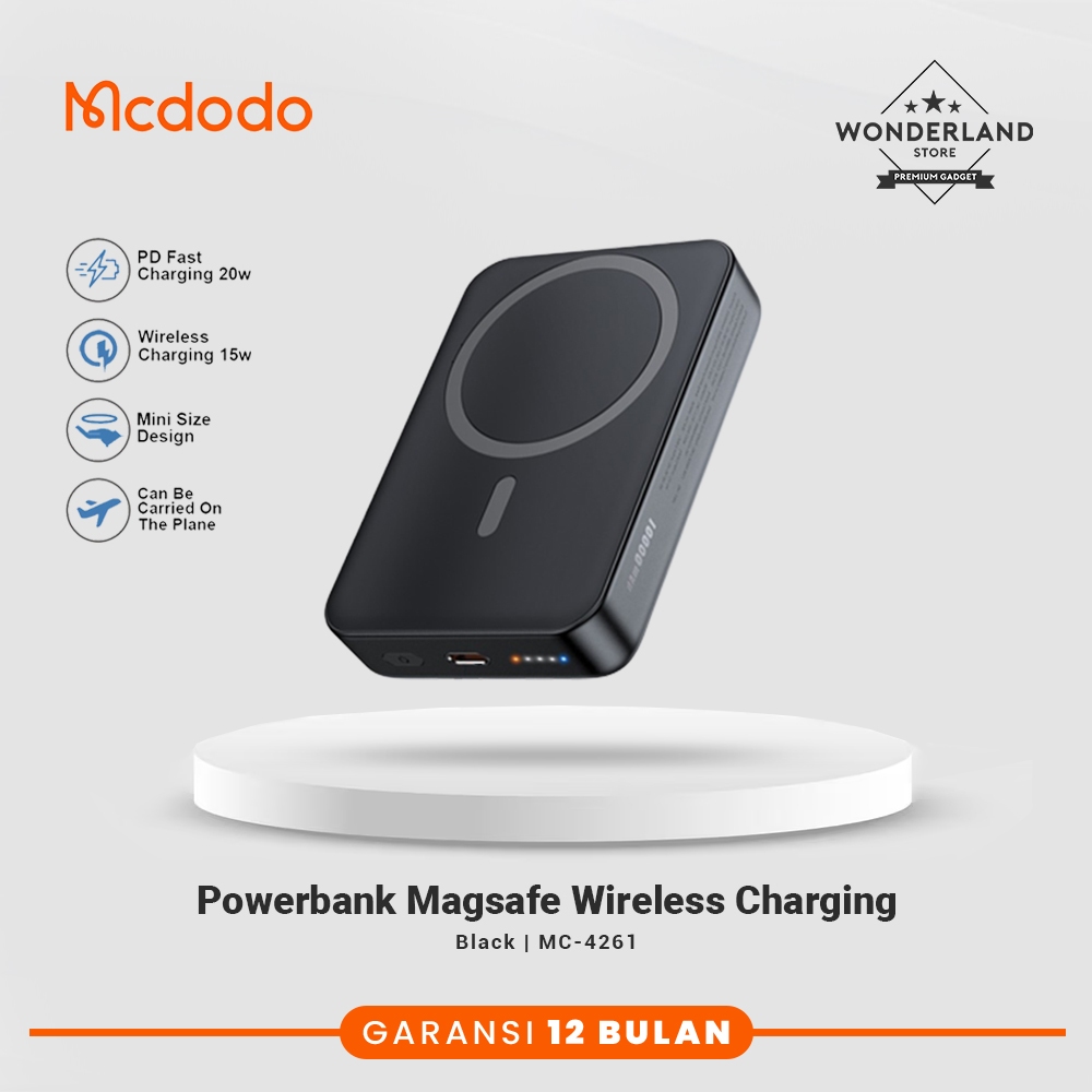 Jual Mcdodo PB Magsafe Magnetic Powerbank Wireless 20W Fast Charging PD ...
