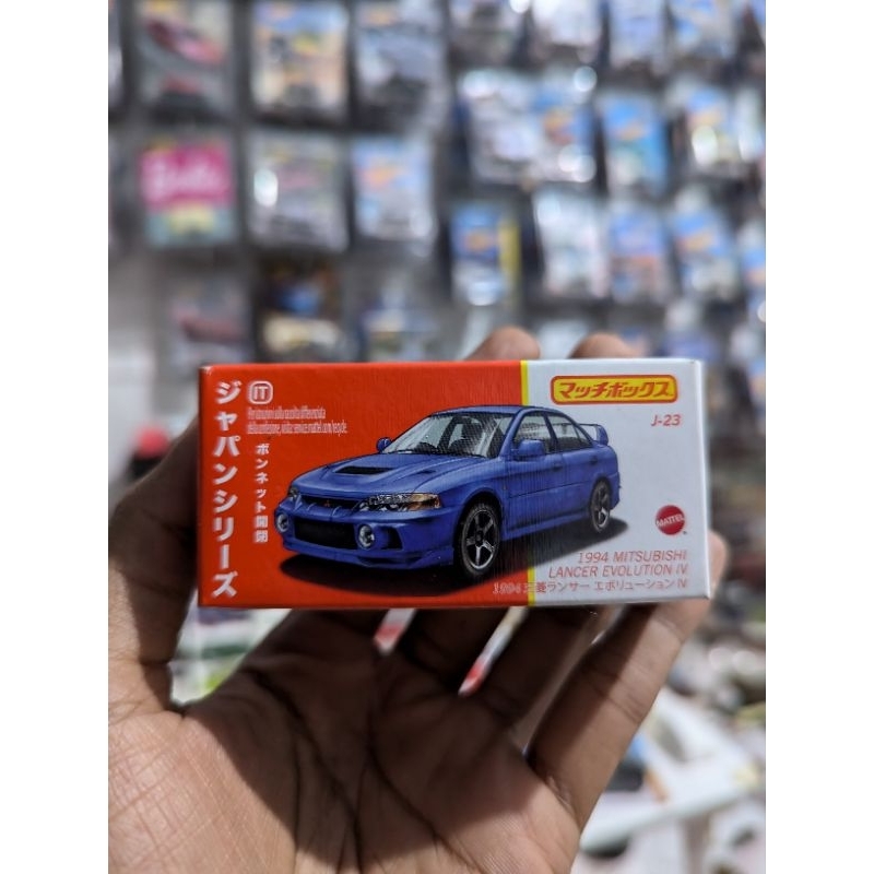 Jual matchbox Mitsubishi Lancer Evolution IV Biru | Shopee Indonesia