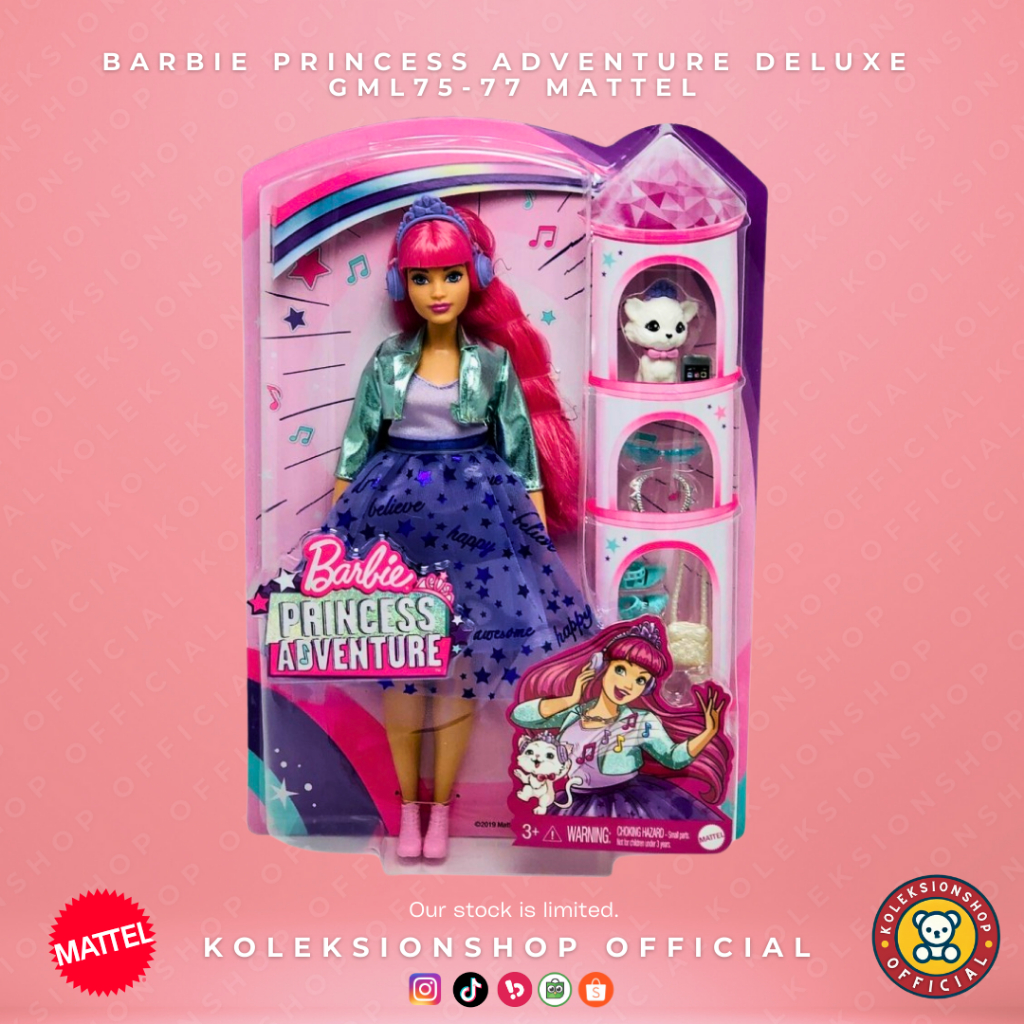 Jual Barbie Princess Adventure Deluxe GML75/77 Label Mattel