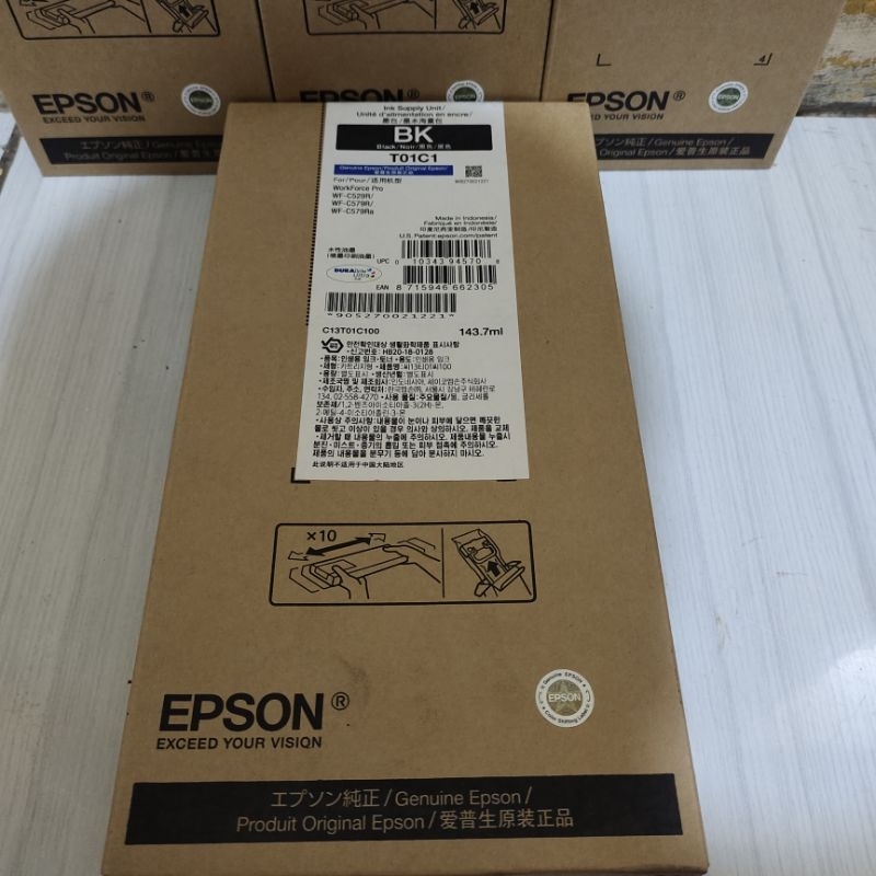 Jual Tinta epson T01C standar WF C579R WF-579R original | Shopee Indonesia