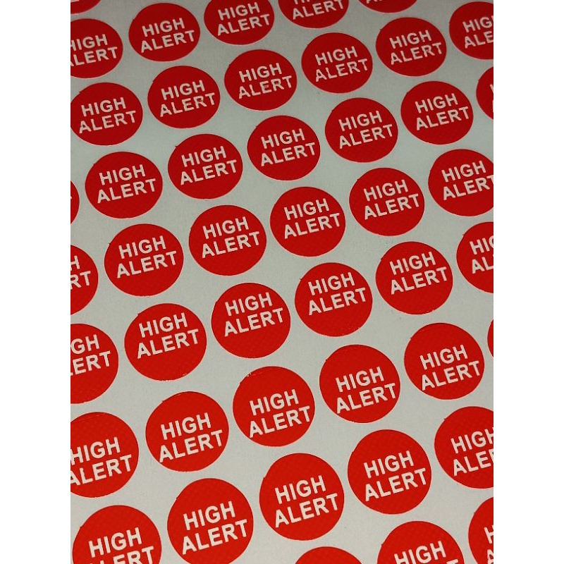 Jual Stiker High Alert Ukuran 1cm | Shopee Indonesia
