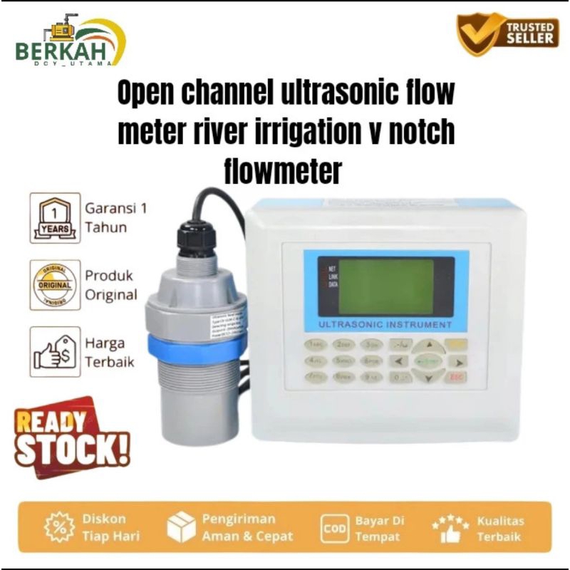 Jual Open channel ultrasonic flow meter river irrigation v notch ...