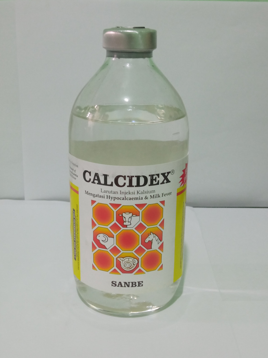 Jual Calcidex Sanbe 500 ml - Larutan Injeksi Kalsium Hewan Ternak Sapi ...