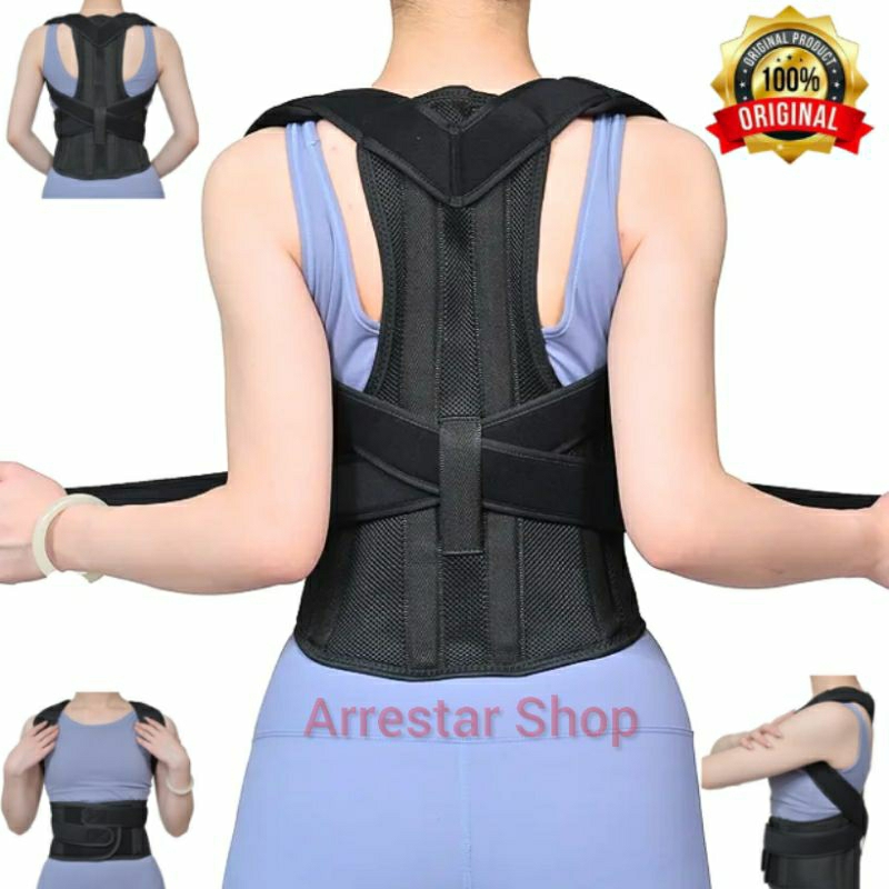 Jual (COD) Sabuk Terapi Penyangga Punggung Pria & Wanita Anti Bungkuk ...