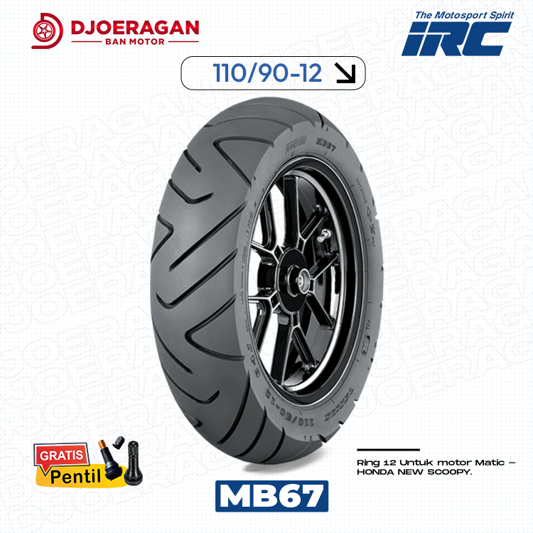 Jual SEPASANG / SATUAN BAN MOTOR SCOOPY IRC MB86 MB67 Ring 12 DEPAN ...