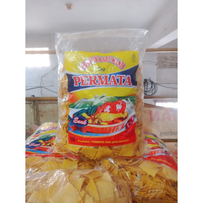 Jual [Bal] Kerupuk Krupuk Mentah Seblak Bentuk Mawar Cap PERMATA