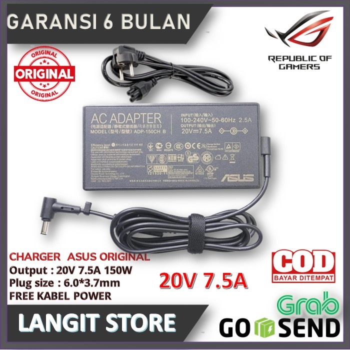 Chargeur Secteur 150W Pour Asus FX571GT-AL894T - 20V 7.5A, Connecteur 4.5x3.0mm - Garantie 3 Mois