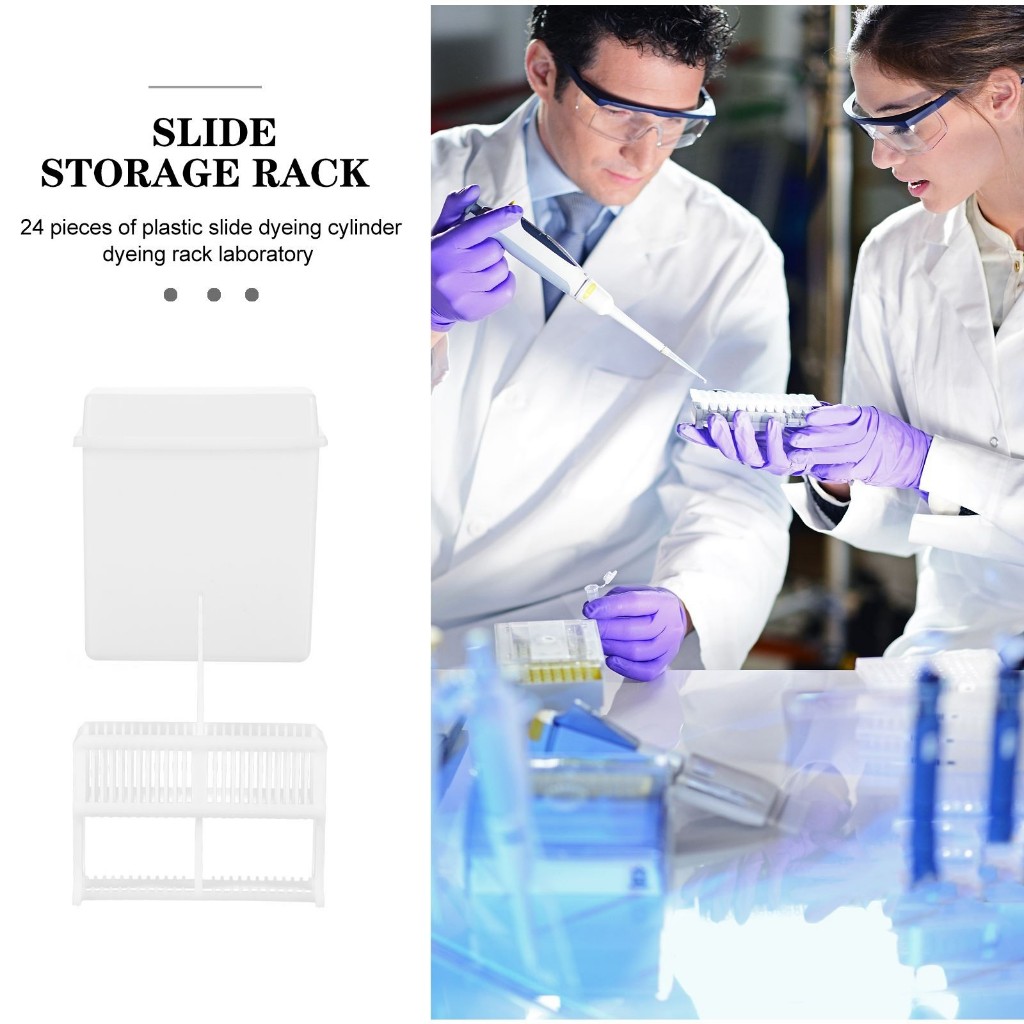 Jual 24 Slot Rak Pewarnaan Laboratorium Plastik Tahan Asam Dan Basa ...