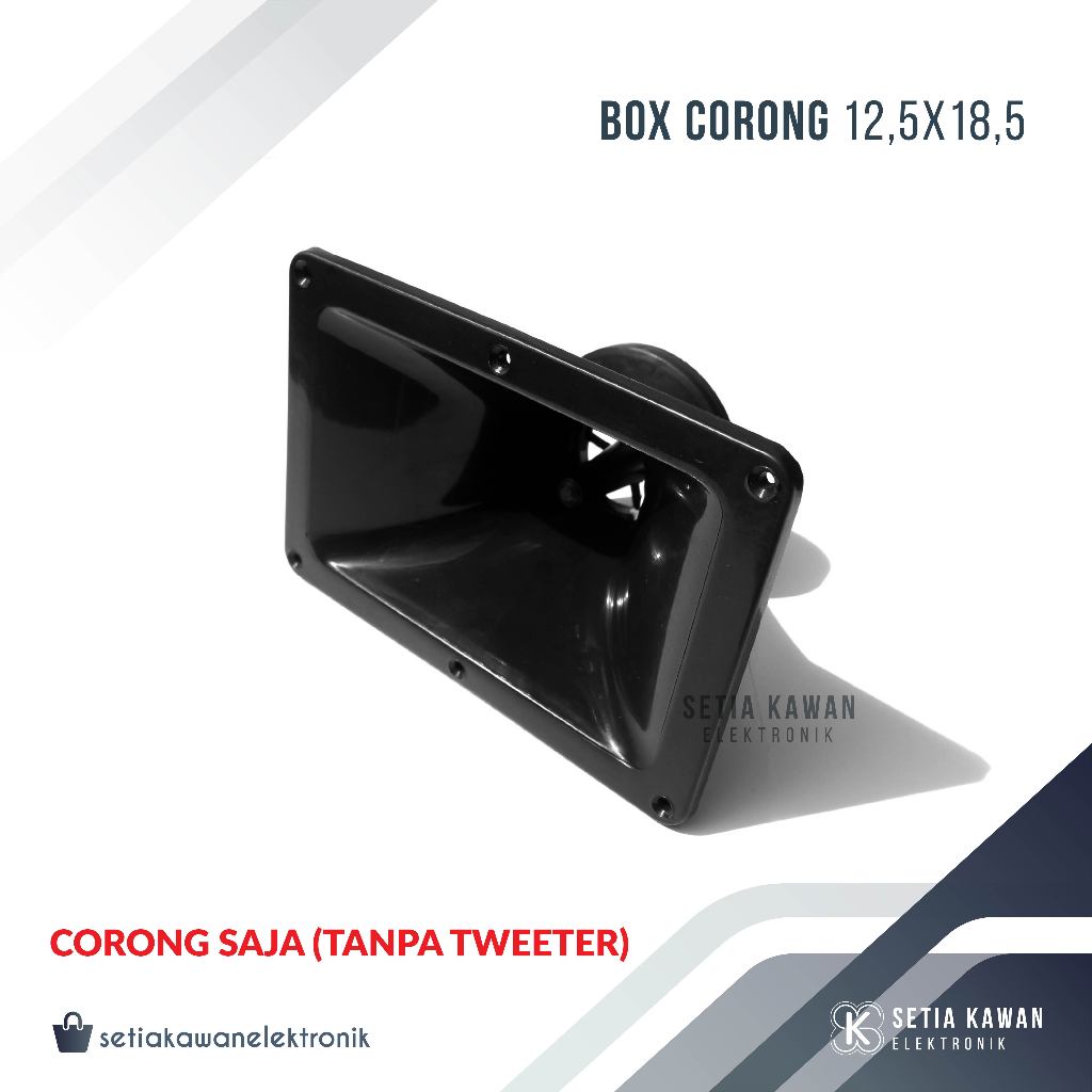 Jual Corong Tweter Box Speaker 12,5x18,5 + Konde / Horn Twiter / Daun ...