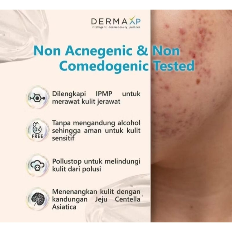 Jual Derma XP Acneclear UV Protector Gel SPF 40+ PA+++ for sensitive ...