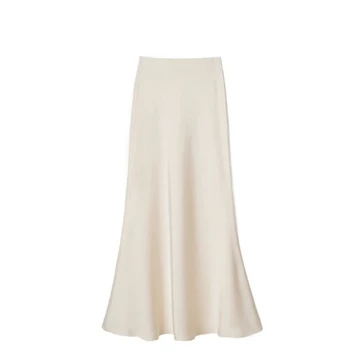 Rok Satin Silk Skirt Panjang Flowy Premium Banyak Warna Simple Elegan Bisa Custom Ukuran Besar