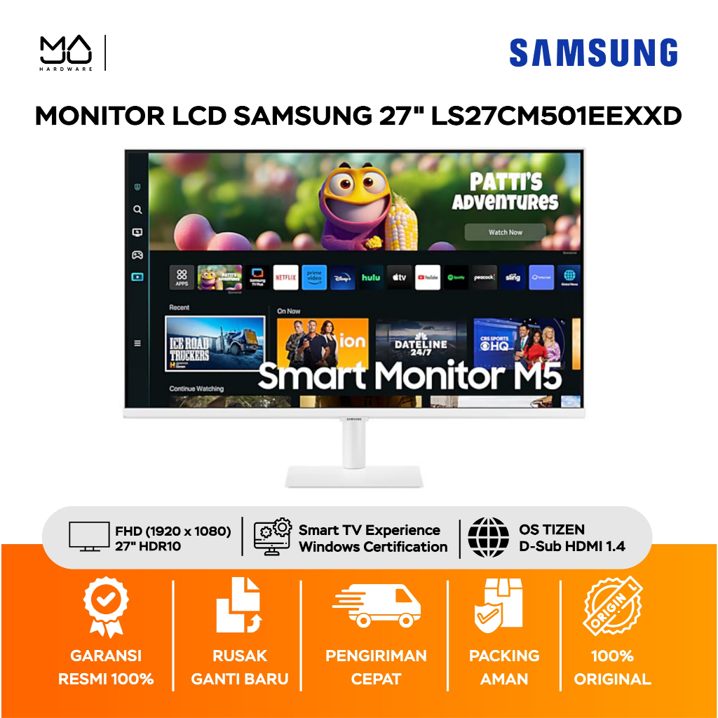 Jual Monitor SAMSUNG Smart Monitor M5 & Streaming TV with Webcam ...