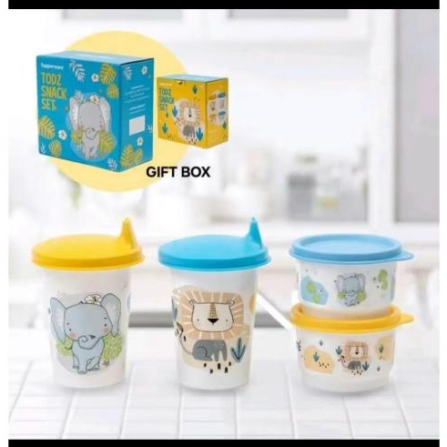 Jual todz snack set tupperware/wadah mpasi/botol minum bayi | Shopee ...