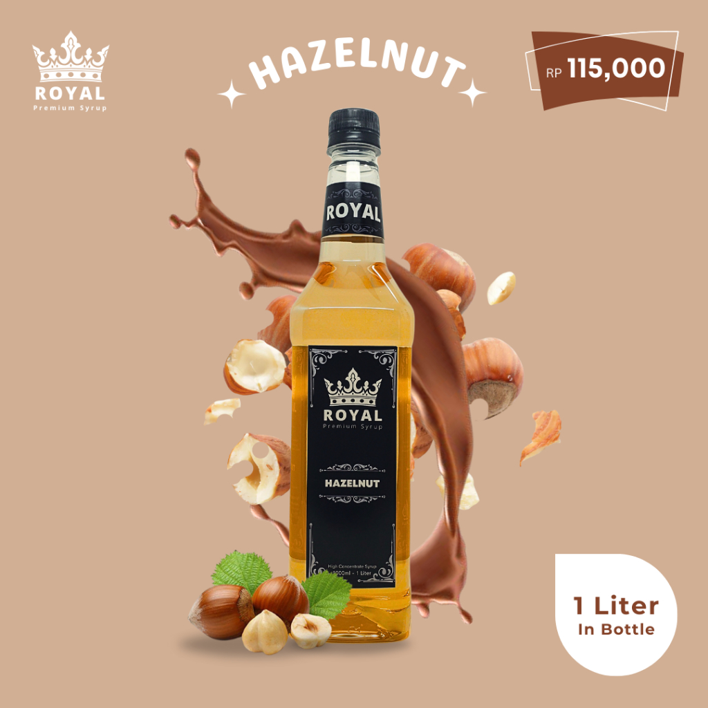 Jual Royal Hazelnut Syrup - Sirup Hazelnut (Premium Quality) - 1 Liter ...