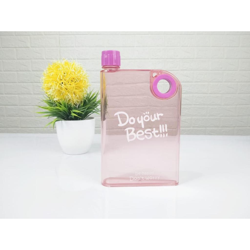 Jual Memo Bottle Botol Minum Do Your Best Flat 420ml | Shopee Indonesia