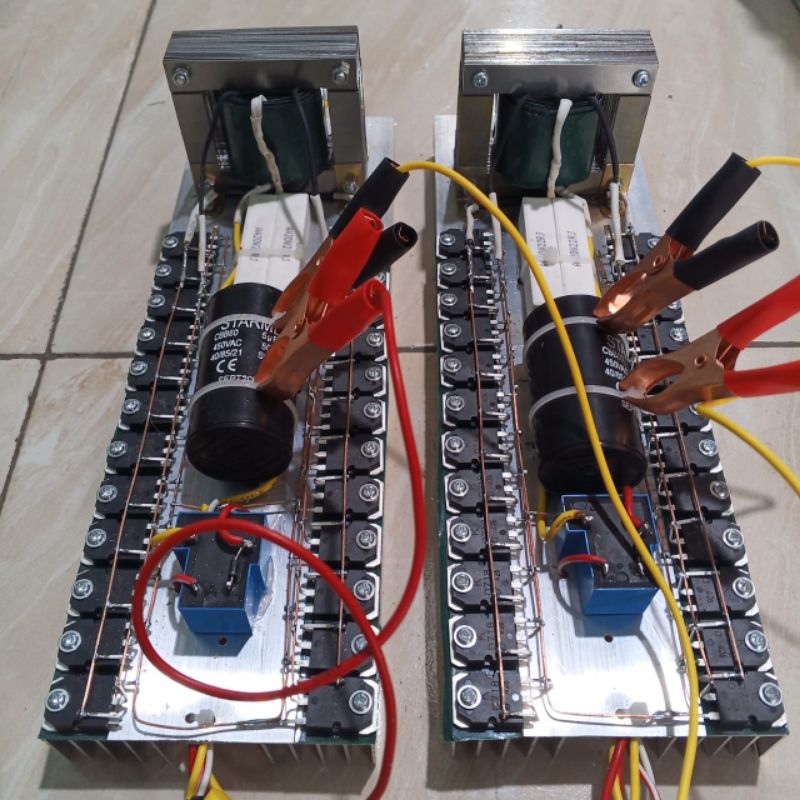Jual inverter pac 24 transistor inverter ultrasonik trafo 5 amper murni ...