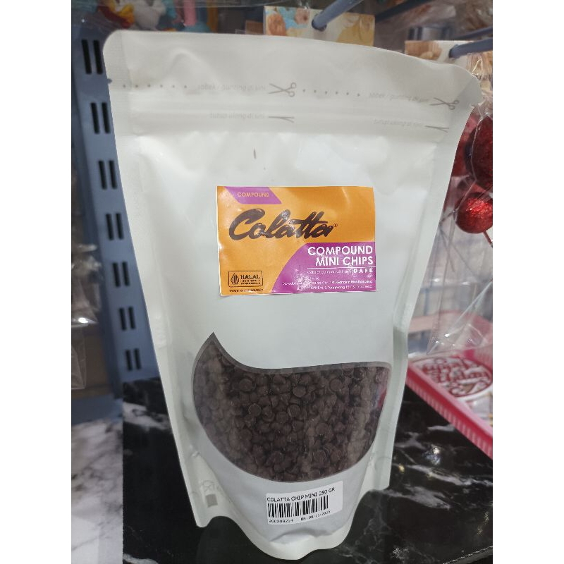 Jual Colatta Compound Mini Chips Dark Choco Chip 250 Gram | Shopee ...