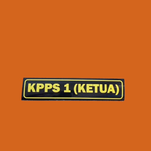 Jual Paket Nametag Lengkap untuk Pemilu - Paket Nama Petugas KPPS ...