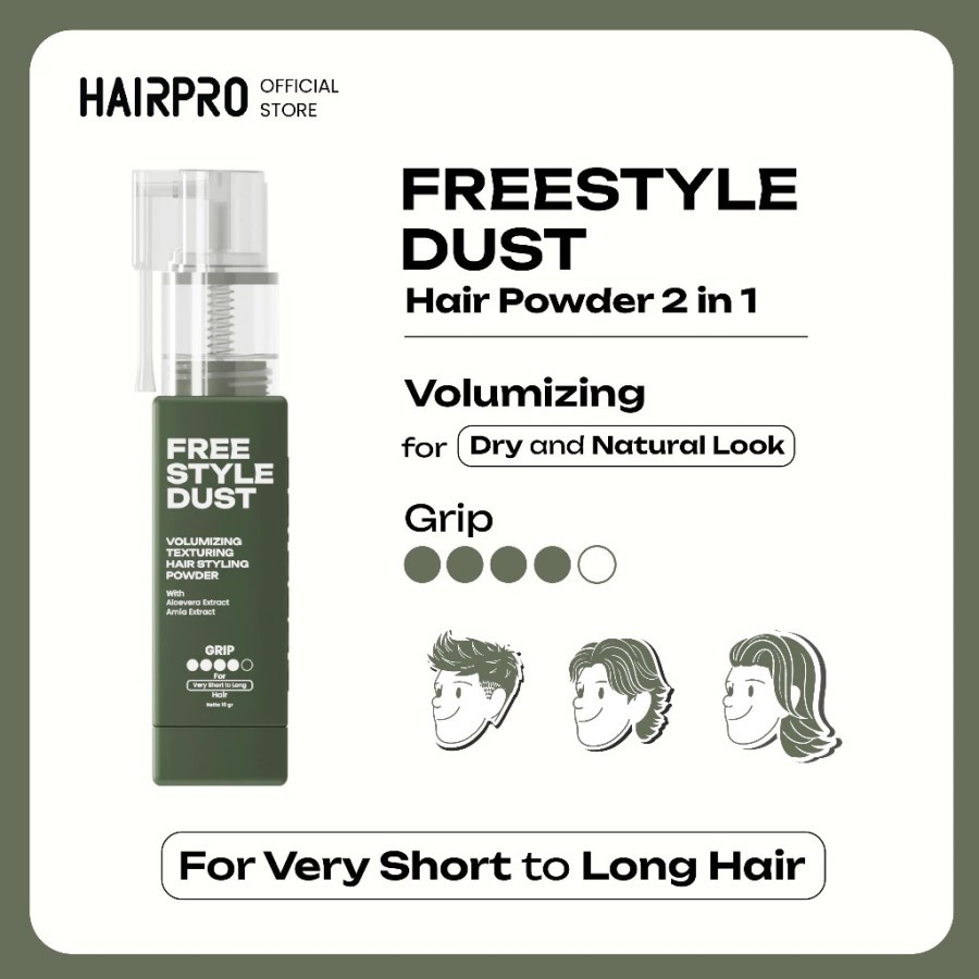 Jual Hairnerds Professional Freestyle Dust Powder Styling Clay Water ...
