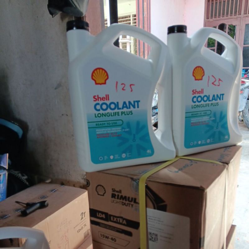Jual Shell coolant asli original kemasan 4 liter | Shopee Indonesia