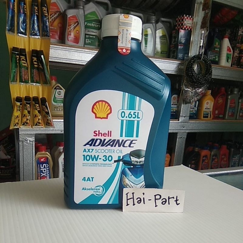Jual SHELL 650 ML ADVANCE 10W 30 MATIC ORIGINAL | Shopee Indonesia